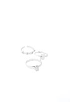 Bayan Gümüş Yüzük Seti