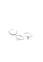 Bayan Gümüş Çoklu Yüzük Seti