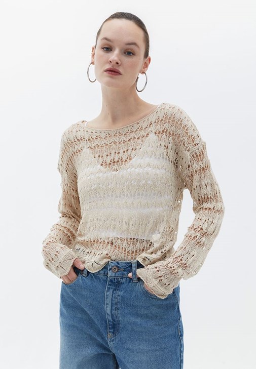 Ajurlu Triko ve Pantolon Kombini