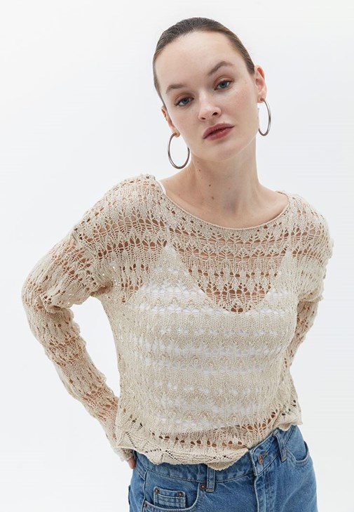 Ajurlu Triko ve Pantolon Kombini