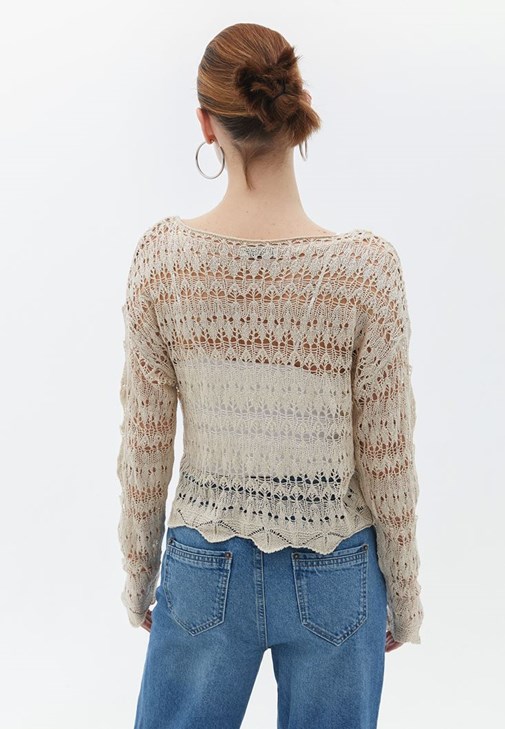 Ajurlu Triko ve Pantolon Kombini