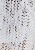 Bayan Krem Ajurlu Triko Hırka