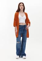 Ajurlu Hırka ve Wide-Leg Pantolon Kombini 