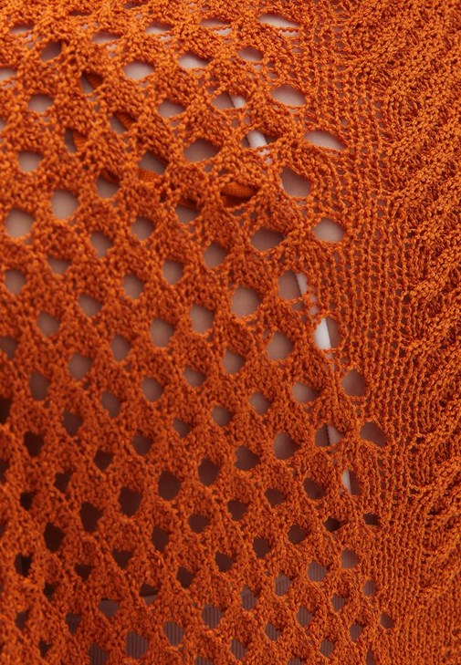 Ajurlu Hırka ve Wide-Leg Pantolon Kombini 