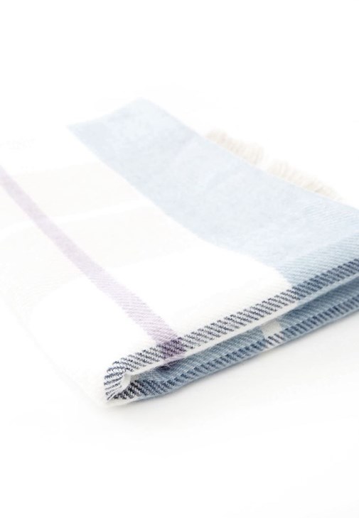 Lila Desenli Kalın Şal