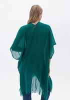 Bayan Yeşil Midi Boy Basic Kimono