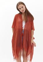 Bayan Kırmızı Midi Boy Basic Kimono