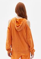 Bayan Turuncu Cut-Out Detaylı Sweatshirt