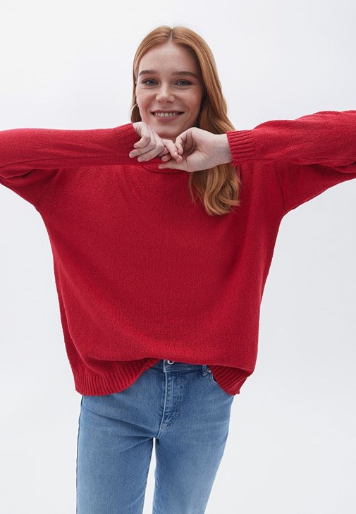 Loose-Fit Kazak ve Pantolon Kombini