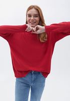 Bayan Pembe Loose-Fit Triko Kazak