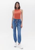 Beli Lastikli Denim Jogger