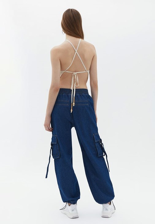 Kargo Jogger Pantolon ve Atlet Kombini