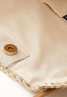 Bayan Bej Askılı Hasır Çanta 