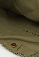 Bayan Yeşil Askılı Hasır Çanta 