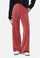 Bayan Pembe Yumuşak Dokulu Wide-Leg Pantolon ( MODAL )
