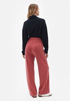 Bayan Pembe Yumuşak Dokulu Wide-Leg Pantolon ( MODAL )