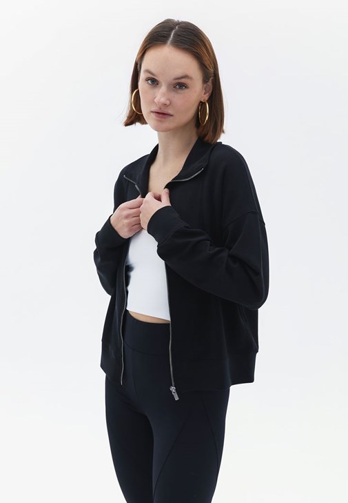Loose-Fit Sweatshirt ve Tayt Kombini