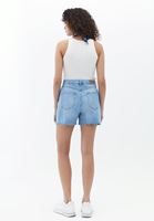 Bayan Mavi Pamuklu Denim Şort