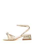 Bayan Altın Bant Detaylı Topuklu Ayakkabı