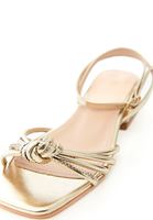 Bayan Altın Bant Detaylı Topuklu Ayakkabı