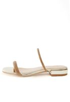 Bayan Altın Bant Detaylı Sandalet