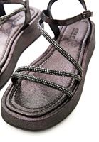 Bayan Siyah Bantlı Sandalet