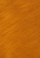 Bayan Turuncu V Yaka Oversize Tişört