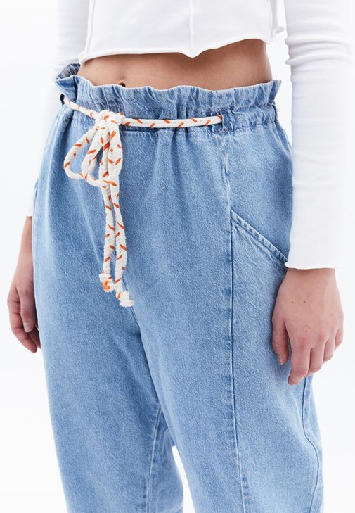 Baggy-Fit Pantolon ve Bluz Kombini