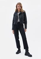 Bayan Çok Renkli Çizgili Uzun Kollu Tişört