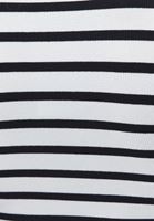 Bayan Çok Renkli Çizgili Uzun Kollu Tişört