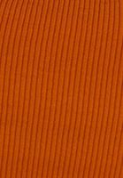 Women Orange Cotton Casual Square Neck Singlet