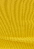 Bayan Sarı Pamuklu Crop Atlet