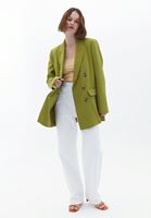 Bayan Bej Pamuklu Crop Atlet