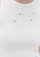 Bayan Krem Halter Yaka Crop Atlet 