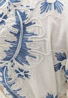 Bayan Çok Renkli Keten Karışımlı Uzun Kimono