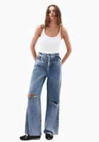 Ultra Yüksek Bel Wide-Leg Pantolon