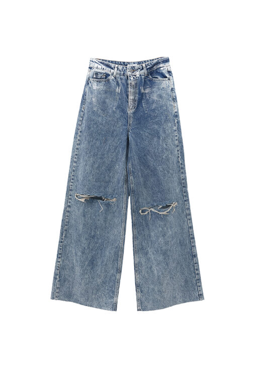Wide-Leg Pantolon ve Crop Hırka Kombini