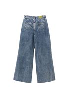 Bayan Mavi Ultra Yüksek Bel Wide-Leg Pantolon