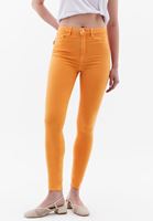 Bayan Turuncu Yüksek Bel Skinny-Fit Pantolon ( TENCEL™ )