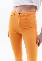 Bayan Turuncu Yüksek Bel Skinny-Fit Pantolon ( TENCEL™ )