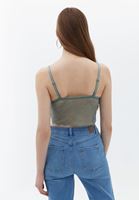 Biye Detaylı Bralet ve Hırka Kombini