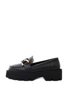 Bayan Siyah Vegan Deri Loafer Ayakkabı