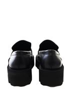 Bayan Siyah Vegan Deri Loafer Ayakkabı