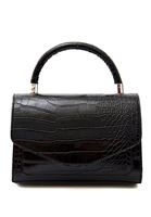 Bayan Siyah Crocodile Dokulu Çanta