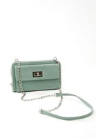 Bayan Yeşil Zincir Askılı Telefon Çantası