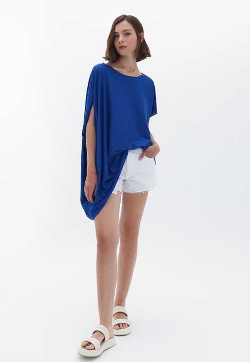 Modal Oversize Tişört ve Şort Kombini