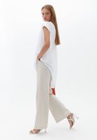 Bayan Beyaz Oversize Tişört ( MODAL )