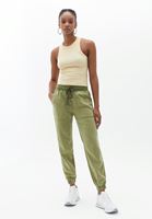 Dikişsiz Top ve Tencel Pantolon Kombini