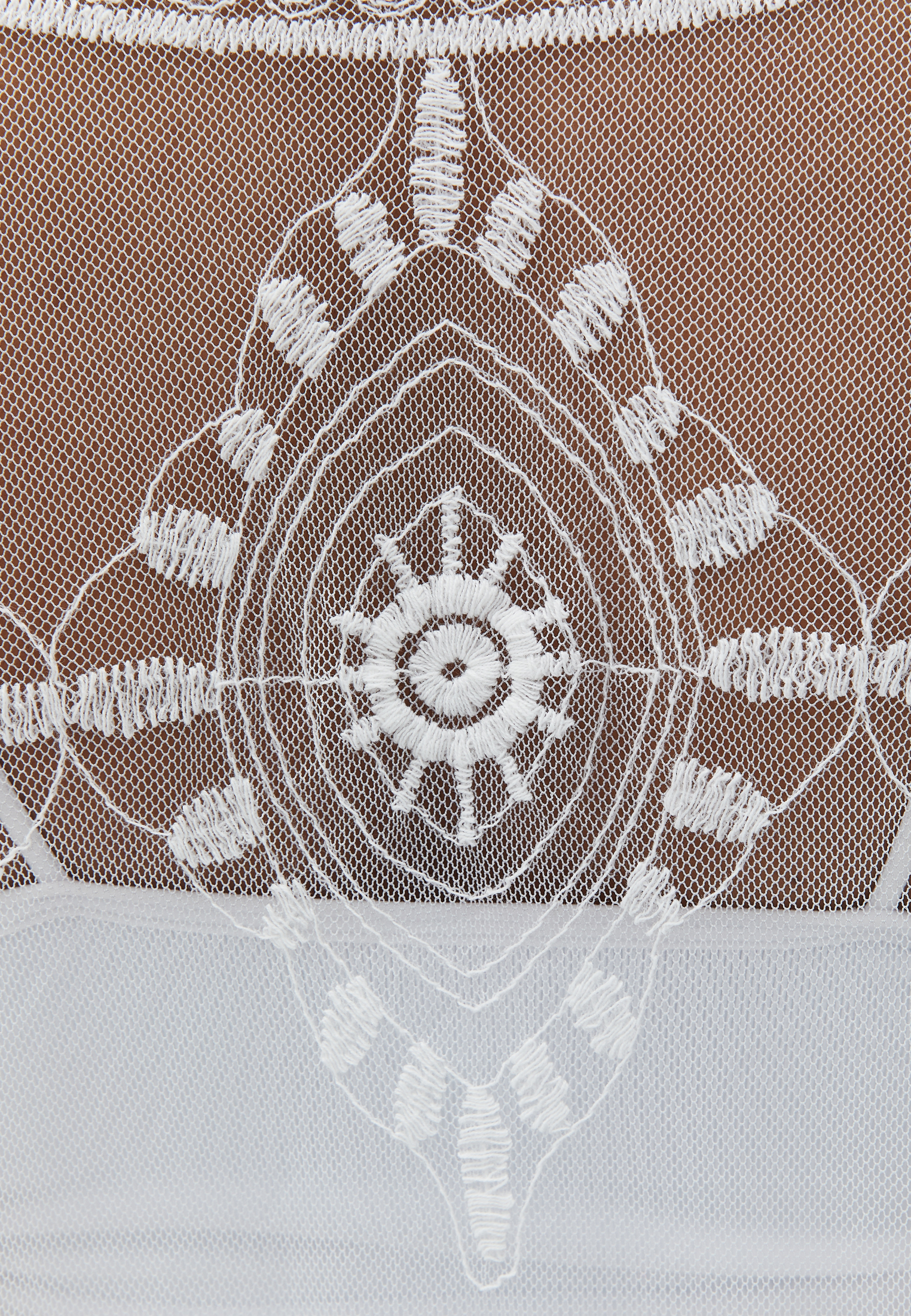 Beyaz Loose-Fit Nakışlı Kimono 23YOX-NOVLACEKIM | OXXO