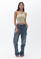 Bayan Çok Renkli Tek Omuzlu Crop Atlet